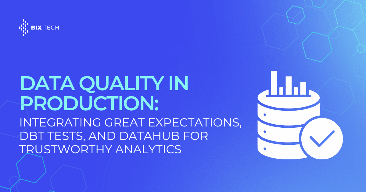 Data Quality in Production: Integrating Great Expectations, dbt Tests, and DataHub for Trustworthy Analytics
