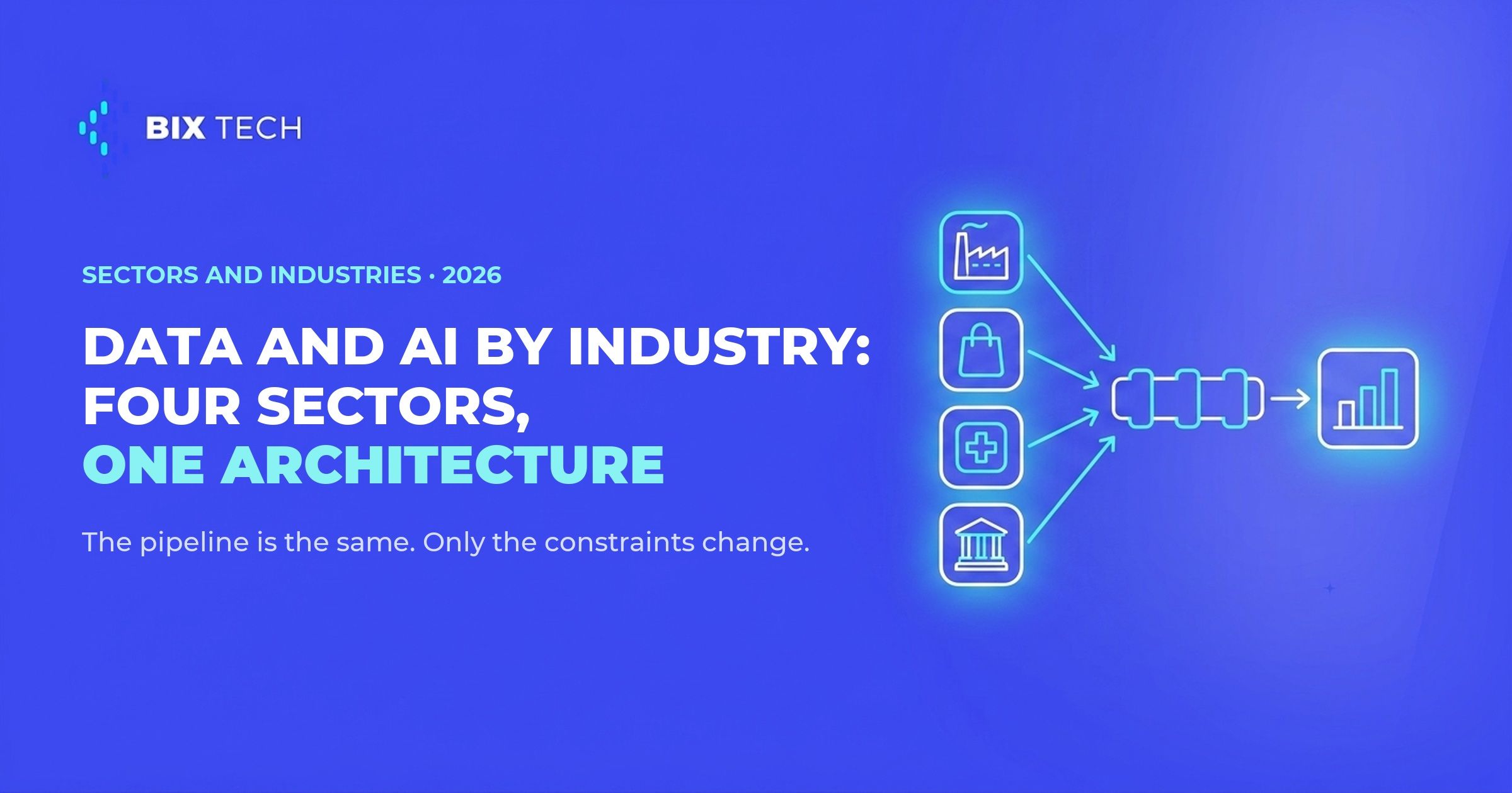 Data and AI by industry: four sectors, one architecture