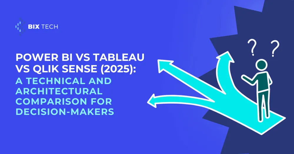 Power BI vs Tableau vs Qlik Sense (2025): A Technical and Architectural Comparison for Decision-Makers