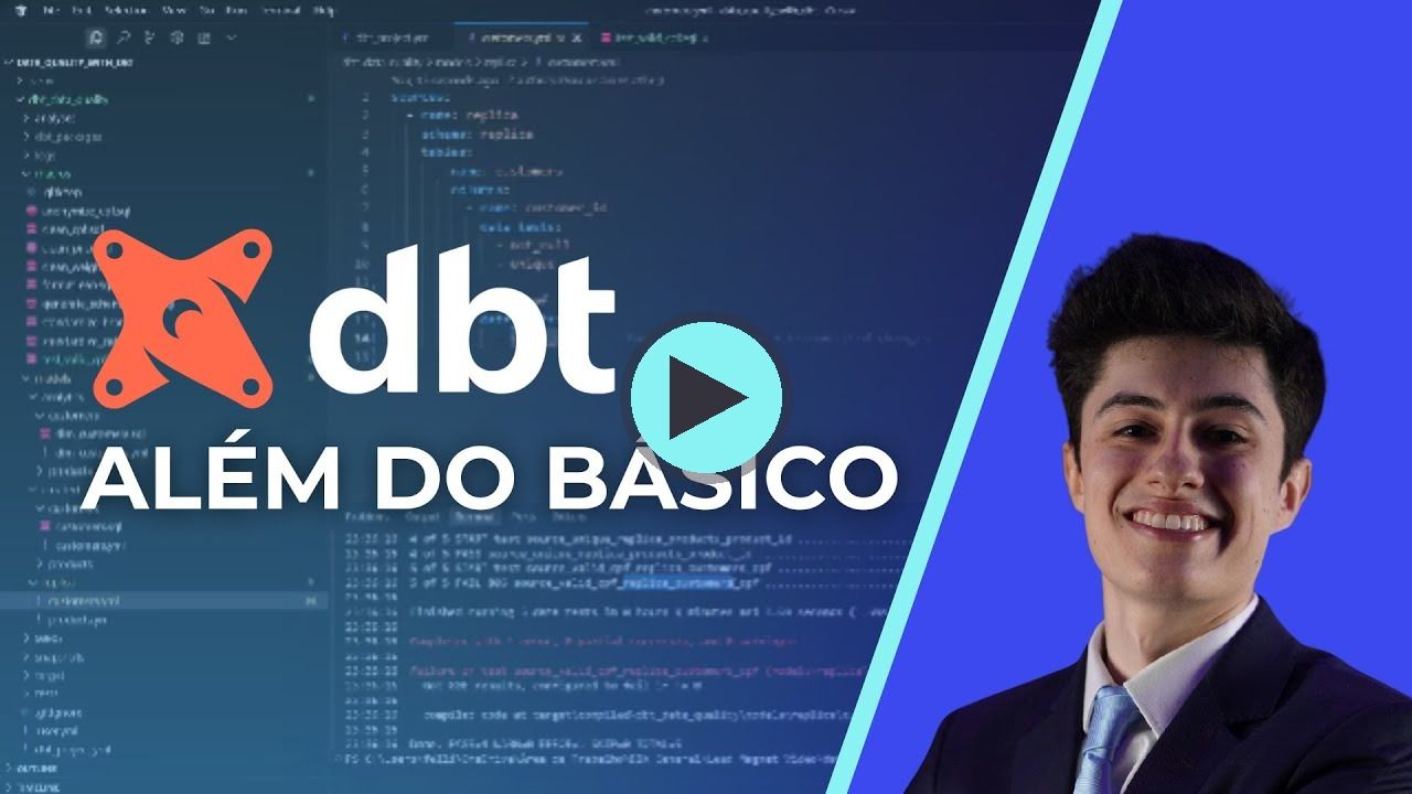 Miniatura do vídeo do canal BIX Tecnologia no YouTube: QUALIDADE de DADOS com DBT: Guia Prático